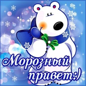 Открытка морозный привет