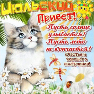 Июль со стихами
