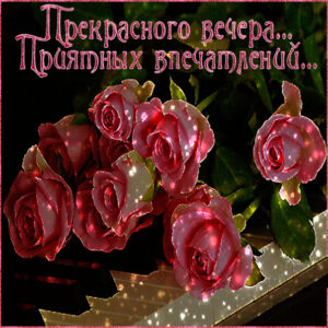 Пожелание открытка приятного вечера
