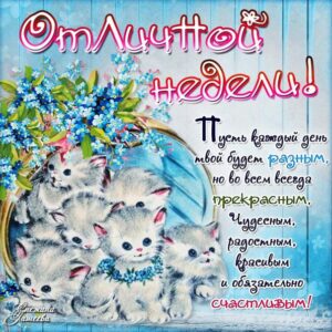 Открытки желаю отличной недели