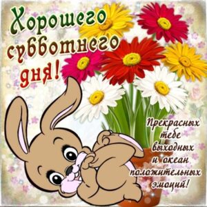 открытка суббота