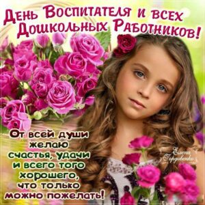 Розы на день воспитателя