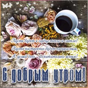 ласкового утра, радостного утра, приятного утра, энергичного утра, феерического утра, насыщенного радостью утра, прелестное утро