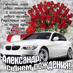 Красивая картинка с днем рождения Александр