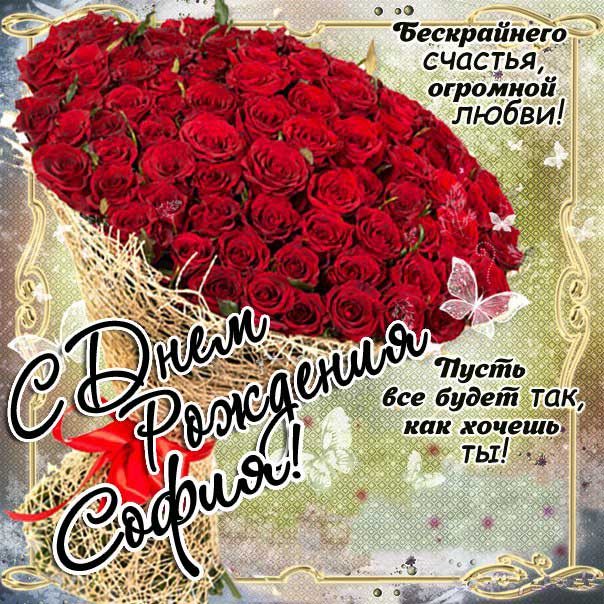София с днем рождения, Софие открытки день рождения, Софье к дню рождения, Софьюшку поздравить день рождения, Сонечка именины, Софию поздравить ДР
