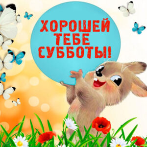 Хорошей тебе субботы пожелание анимашки