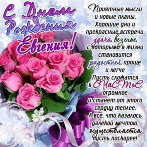 С днем рождения Евгения